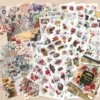 Vintage Floral Sticker Book featuring botanical flowers, butterflies, paper stickers, and transparent PET stickers for journaling and scrapbooking. Vintage Floral Sticker Book featuring botanical flowers, butterflies, paper stickers, and transparent PET stickers for journaling and scrapbooking.