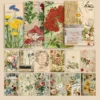Vintage Floral Sticker Book featuring botanical flowers, butterflies, paper stickers, and transparent PET stickers for journaling and scrapbooking. Vintage Floral Sticker Book featuring botanical flowers, butterflies, paper stickers, and transparent PET stickers for journaling and scrapbooking.