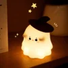 Cute Ghost Night Light with soft warm LED glow and silicone body, perfect for bedroom décor, nursery, bedside table, and cozy room lighting. Cute Ghost Night Light with soft warm LED glow and silicone body, perfect for bedroom décor, nursery, bedside table, and cozy room lighting.