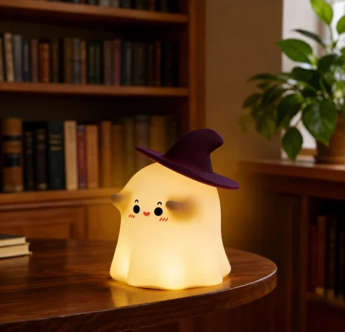 Cute Ghost Night Light with soft warm LED glow and silicone body, perfect for bedroom décor, nursery, bedside table, and cozy room lighting. Cute Ghost Night Light with soft warm LED glow and silicone body, perfect for bedroom décor, nursery, bedside table, and cozy room lighting.