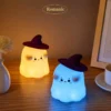 Cute Ghost Night Light with soft warm LED glow and silicone body, perfect for bedroom décor, nursery, bedside table, and cozy room lighting. Cute Ghost Night Light with soft warm LED glow and silicone body, perfect for bedroom décor, nursery, bedside table, and cozy room lighting.