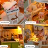 Cozy Miniature DIY Villa Kit with detailed rooms, tiny furniture, plants and warm LED lighting Cozy Miniature DIY Villa Kit with detailed rooms, tiny furniture, plants and warm LED lighting