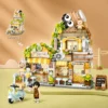 Mini Coffee Shop Building Blocks set with cute café, flowers, signs, plants and tiny details Mini Coffee Shop Building Blocks set with cute café, flowers, signs, plants and tiny details