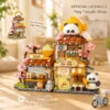 Panda Fish Market Building Blocks set with cute panda figures, fish shop, flowers and colourful market details Panda Fish Market Building Blocks set with cute panda figures, fish shop, flowers and colourful market details