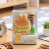 Cute burger mini notebook and matching burger-themed pen set Cute burger mini notebook and matching burger-themed pen set