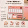 Kawaii Panda Weekly Planner Sticky Notes Set with weekly planner, to-do list, memo pads, sticky notes, and page markers on a wooden desk. Kawaii Panda Weekly Planner Sticky Notes Set with weekly planner, to-do list, memo pads, sticky notes, and page markers on a wooden desk.