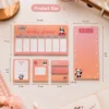 Kawaii Panda Weekly Planner Sticky Notes Set with weekly planner, to-do list, memo pads, sticky notes, and page markers on a wooden desk. Kawaii Panda Weekly Planner Sticky Notes Set with weekly planner, to-do list, memo pads, sticky notes, and page markers on a wooden desk.