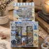 Blue butterfly washi tape set with vintage stamps, postcards, text and butterfly designs Blue butterfly washi tape set with vintage stamps, postcards, text and butterfly designs
