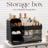 Multi-compartment desk organizer with drawers holding notebooks, pens, markers, scissors, stationery and craft supplies