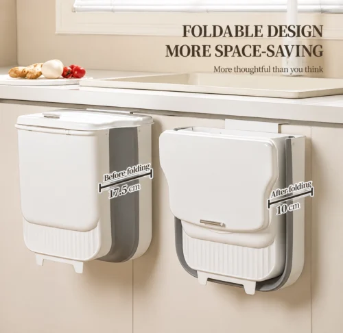 foldable hanging trash bin