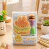 Cute burger mini notebook and matching burger-themed pen set Cute burger mini notebook and matching burger-themed pen set