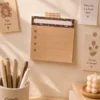 Coffee sticky notes with checklist layout and cute coffee bean design Coffee sticky notes with checklist layout and cute coffee bean design