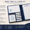 Harry Potter Ravenclaw sticky memo notepad with multiple blue and white themed memo pads