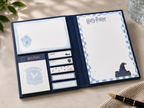 Harry Potter Ravenclaw sticky memo notepad with multiple blue and white themed memo pads