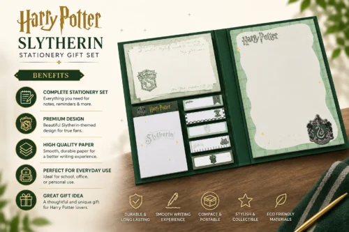 Harry Potter Hufflepuff sticky memo notepad with multiple themed memo sections in a golden brown design Harry Potter Hufflepuff sticky memo notepad with multiple themed memo sections in a golden brown design