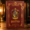 Harry Potter Hufflepuff sticky memo notepad with multiple themed memo sections in a golden brown design Harry Potter Hufflepuff sticky memo notepad with multiple themed memo sections in a golden brown design